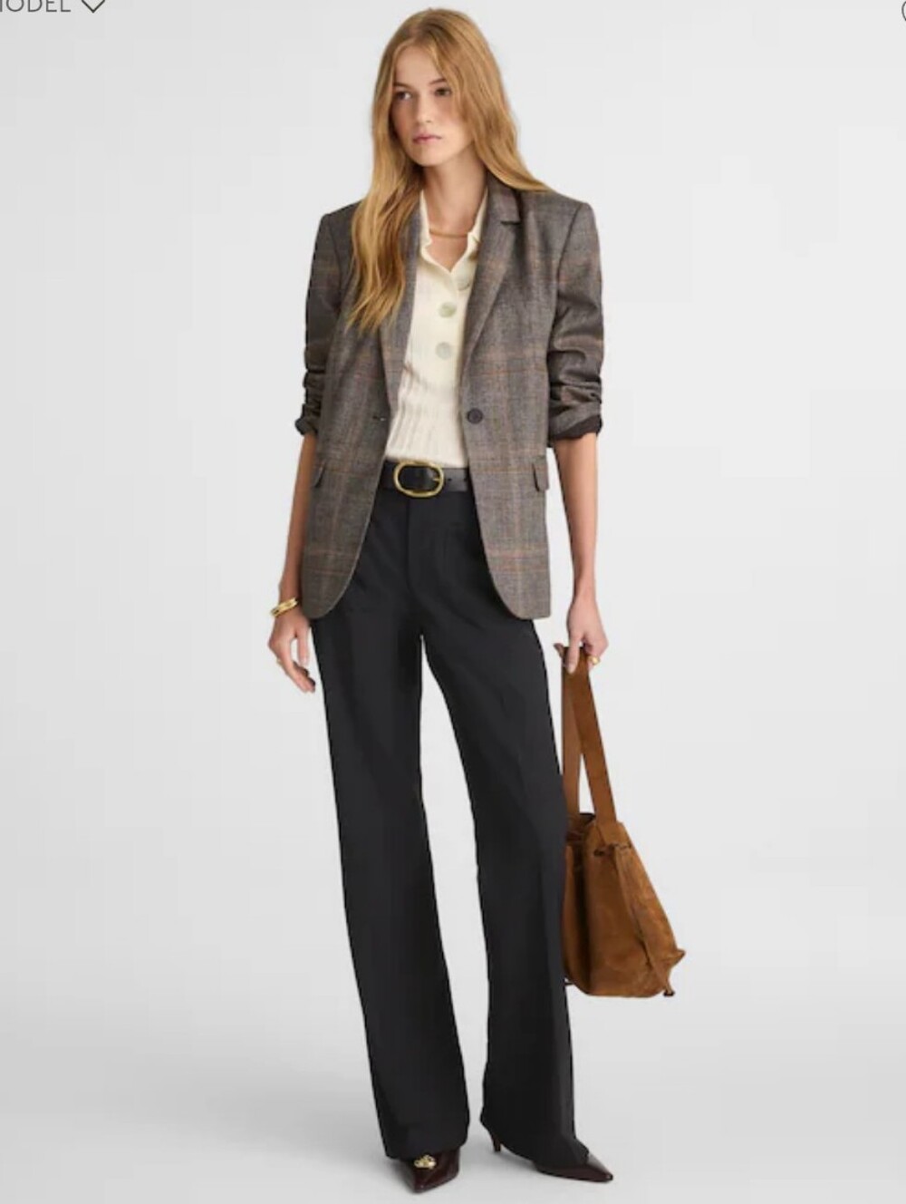 Madewell High-Rise Bootcut Trouser Pants Size 26 NEW!  Black NX570